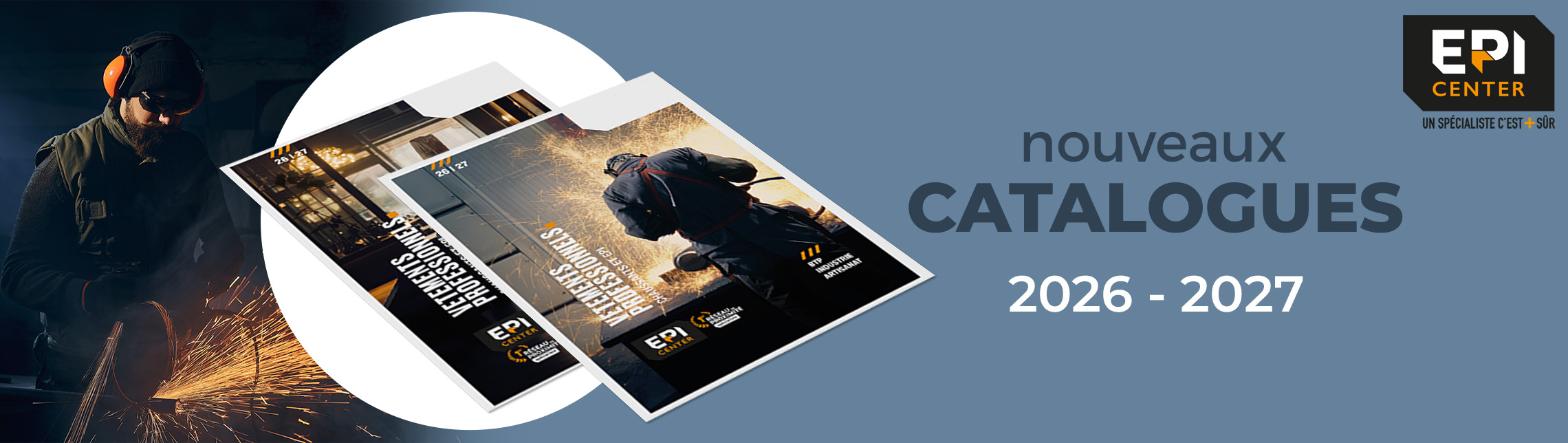 Vêtements de travail Bleu Blanc Gros - Slide 3