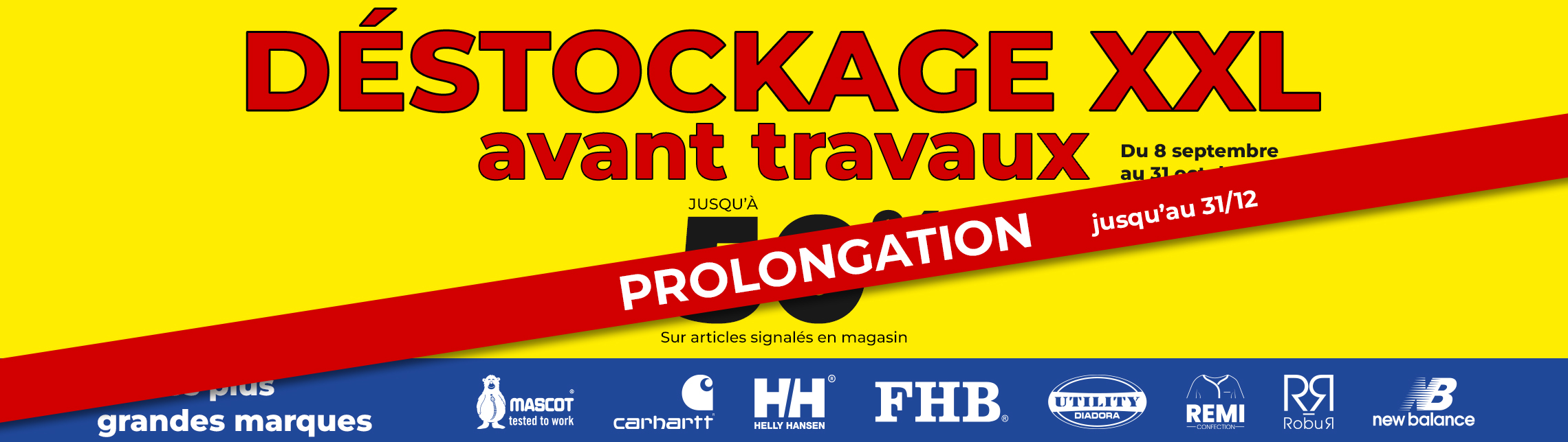 Vêtements de travail Bleu Blanc Gros - Prolongation 31/12